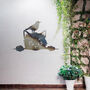 Charming Cat And Bird Wall Art Perfect Gift For Garden Decor Lovers, thumbnail 9 of 10