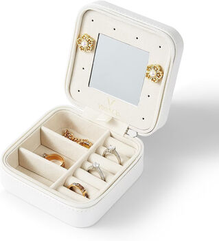 Small Travel Jewellery Organizer Storage Box Case, 2 of 12