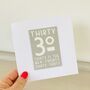 30th Birthday Card, thumbnail 1 of 2