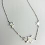 Sterling Silver White Star Necklace, thumbnail 1 of 5