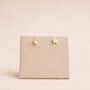 5mm Gold Plated Sterling Silver Mismatched Moon And Star Stud Earrings, thumbnail 3 of 5