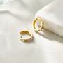 Dainty Purple Cz Huggie Hoop Earrings, thumbnail 2 of 11