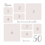 Personalised 50th Birthday Square Photo Collage, thumbnail 5 of 11