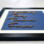 Yesterday, Today, Tomorrow, Forever, Framed Typography, thumbnail 3 of 4