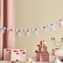 Pink And Blue 3D Bow Garland, thumbnail 1 of 3