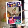 Monsters Kids Birthday Party Selfie Frame And Sign, thumbnail 3 of 6