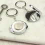 Personalised 60th Birthday Shilling Compact Mirror Keyring, thumbnail 4 of 8