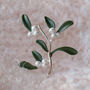 Mistletoe Christmas Brooch, thumbnail 1 of 6