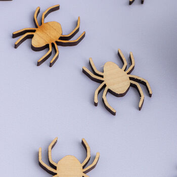 Wooden Spider Halloween Table Confetti, 2 of 3