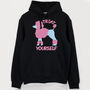 Treat Yourself Poodle Women's Slogan Hoodie, thumbnail 5 of 5