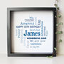 Personalised 30th Birthday Word Art Gift For Him, thumbnail 1 of 9