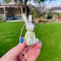 Ceramic Hanging Rabbit Decoration, thumbnail 1 of 6