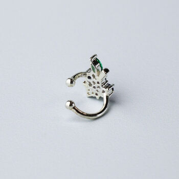 Sterling Silver Crystal Grape Ear Cuff, 3 of 6