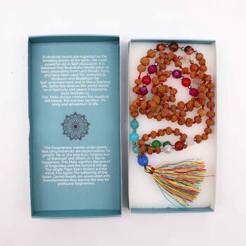 Rudraksha Crystal Mala Necklace | Forgiveness, 2 of 3