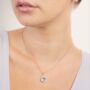 Blue Topaz 18k Rose Gold Plated Pear Drop Necklace, thumbnail 1 of 4