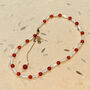 Red Agate And Lute Pearl Necklace, thumbnail 1 of 4