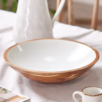 Fika Large Wooden Bowl, 3 of 5
