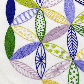 Starflower Sampler Hand Embroidery Kit, 4 of 11