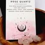 Tiny Rose Quartz Mushroom Crystal With Gift Message, thumbnail 5 of 5