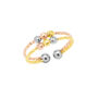 Sterling Silver Dorissa Double Layer Mix Color Ring, thumbnail 5 of 5