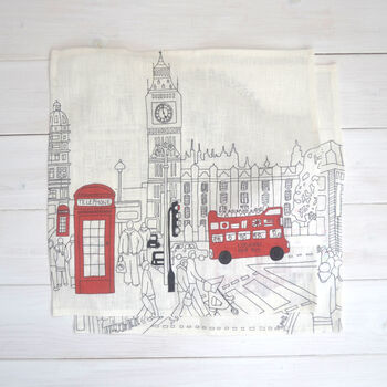 Personalised London Linen Napkin Sets, 8 of 12