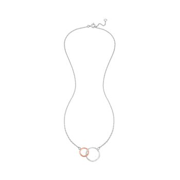 Kelso Sterling Silver And Rose Gold Plated Necklace, 3 of 4