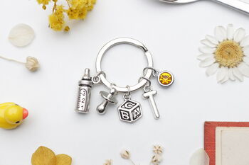 New Baby Keyring. Baby Shower Gift, 7 of 12