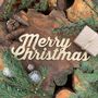Merry Christmas Sign Mantle Decoration Ornament, thumbnail 3 of 10