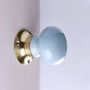 G Decor The Brassworks Edit Light Grey Set Of Handcrafted Ceramic Mortice Door Handles, Internal Turning Knobs For Room Doors, thumbnail 2 of 5