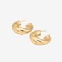 Nami 18 K Gold Plated Wave Statement Hoops, thumbnail 1 of 5