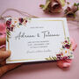 Blush Gold Save The Date Cards, thumbnail 1 of 2