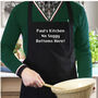 Personalised Black 100% Cotton Chef's Apron, thumbnail 4 of 4