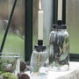 Glass Bottle Candle Holder With Black Lid, thumbnail 3 of 3