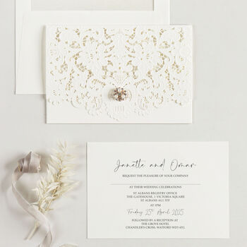 Laser Cut Wedding Invitations Joyful Collection, 3 of 4