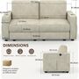Two Seater Sofa With Storage, Comfortable Sofa Couch, thumbnail 12 of 12