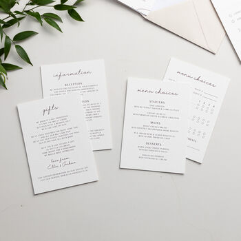 Minimal Script Wedding Invitation Suite, 3 of 7