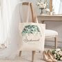 Personalised Botanical Bridesmaid Tote Bag Gift, thumbnail 3 of 6