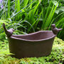 Cast Iron Roll Top Tub Bird Bath, thumbnail 1 of 7