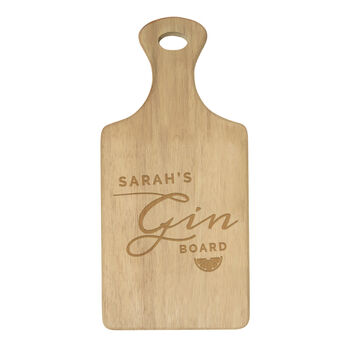 Personalised Gin Wooden Paddle Board, 4 of 6