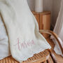 Personalised Knitted Classic Baby Blanket, thumbnail 2 of 4