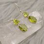 Peridot Sterling Silver August Birthstone Earrings, thumbnail 5 of 11