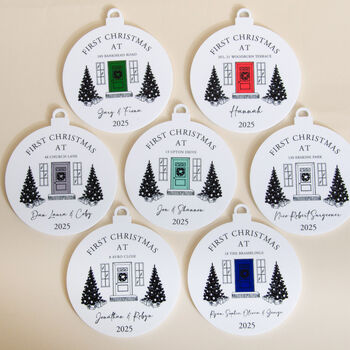 Personalised First Christmas Home Bauble Decoration, 11 of 11