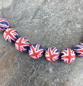 British Union Jack Flag Necklace, 3 of 4
