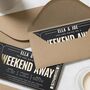 Personalised Weekend Away Gift Voucher For Couple, thumbnail 7 of 9