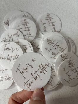 Personalised Topper For Drink And Cocktails For Wedding And Events, 3 of 6