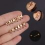 Dainty Sold Cartilage Gold And Silver Screw Back Studs, thumbnail 1 of 4