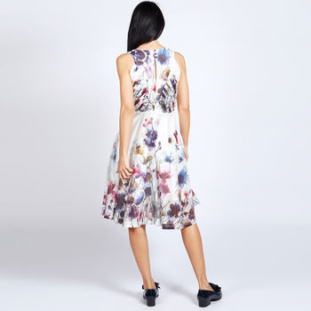 Lavinia 50s Style Dress In Floral Print, 9 of 11