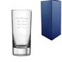 Personalised Engraved Side Highball Glass 13oz, thumbnail 1 of 5