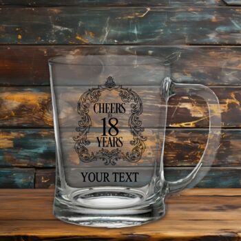 Personalised Cheers Birthday, Milestone And Retirement Gift Tankard, 3 of 6