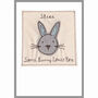 Personalised Bunny Rabbit Anniversary Card, thumbnail 3 of 12